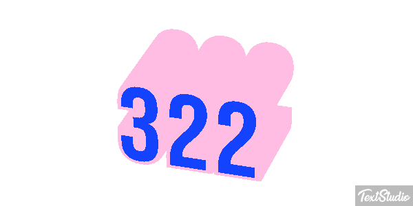 322 Tekst effect