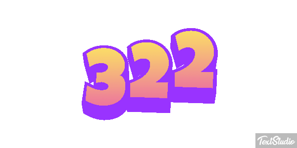322 Tekst effect