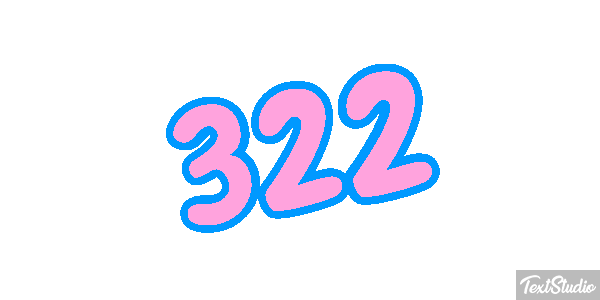 322 Tekst effect