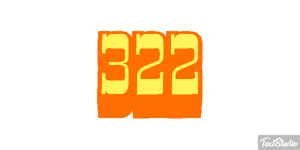 322 Tekst effect