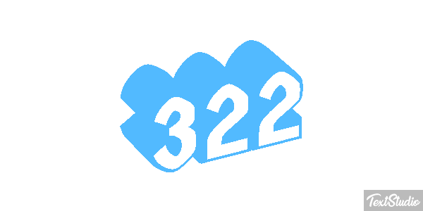 322 Tekst effect