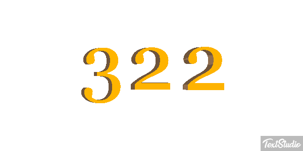 322 Tekst effect