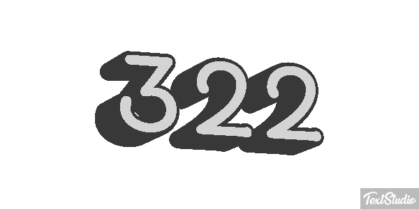 322 Tekst effect
