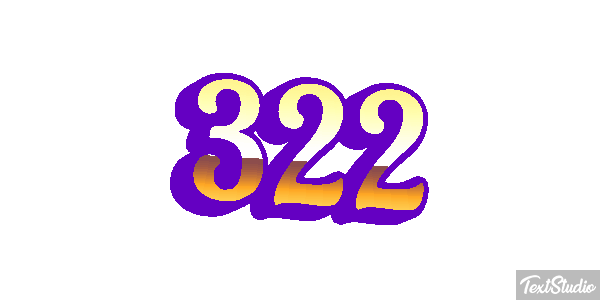 322 Tekst effect