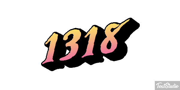 1318 Tekst effect