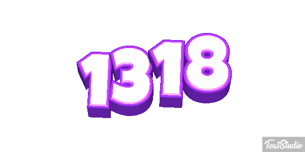 1318 Tekst effect