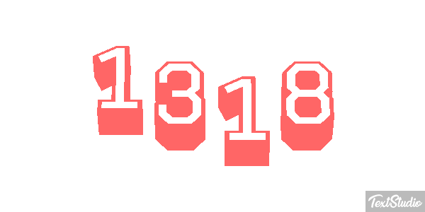 1318 Tekst effect