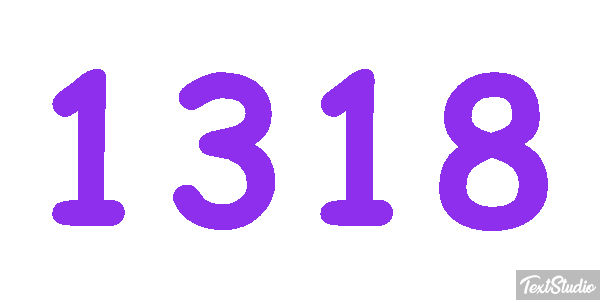 1318 Tekst effect