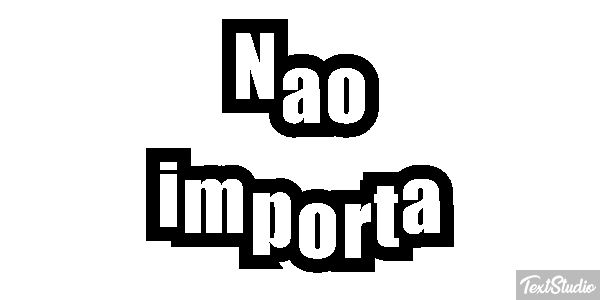 Não importa Efeito do texto
