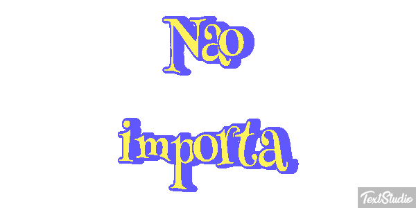 Não importa Efeito do texto