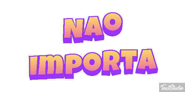 Não importa Efeito do texto