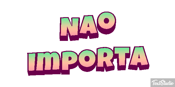 Não importa Efeito do texto