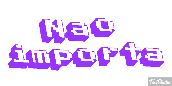 Não importa Efeito do texto