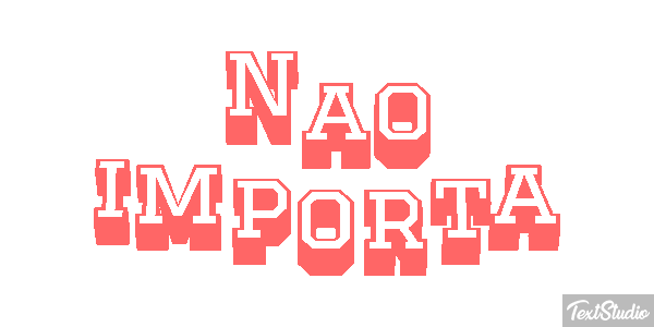 Não importa Efeito do texto