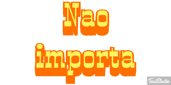 Não importa Efeito do texto