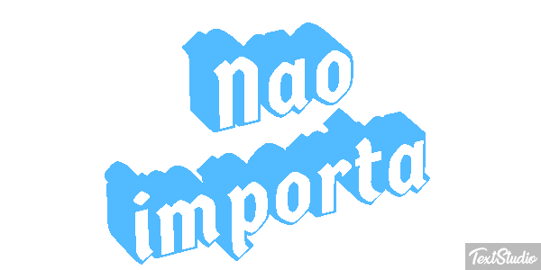 Não importa Efeito do texto