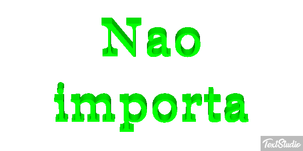 Não importa Efeito do texto