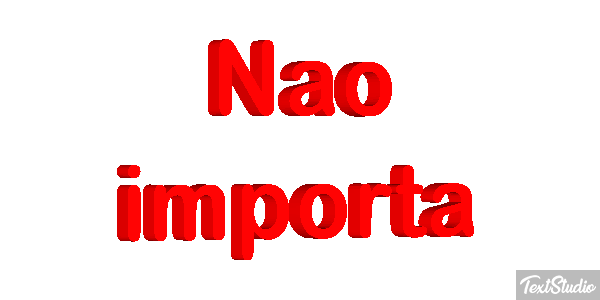 Não importa Efeito do texto