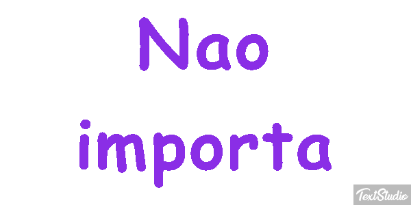 Não importa Efeito do texto