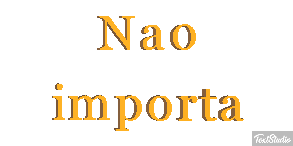 Não importa Efeito do texto