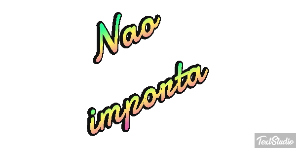 Não importa Efeito do texto