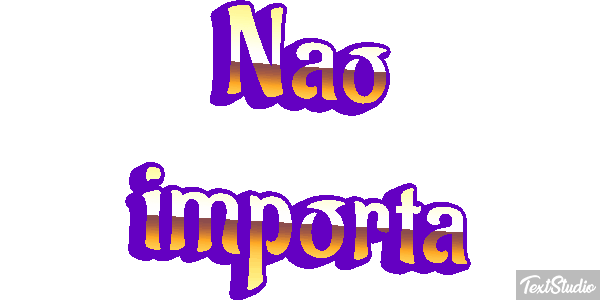 Não importa Efeito do texto