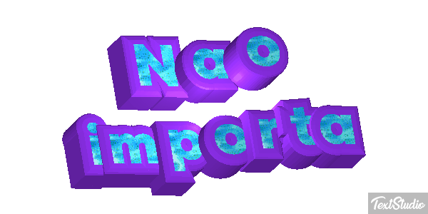Não importa Efeito do texto