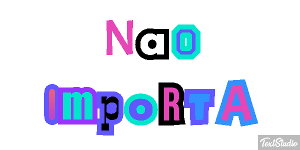 Não importa Efeito do texto