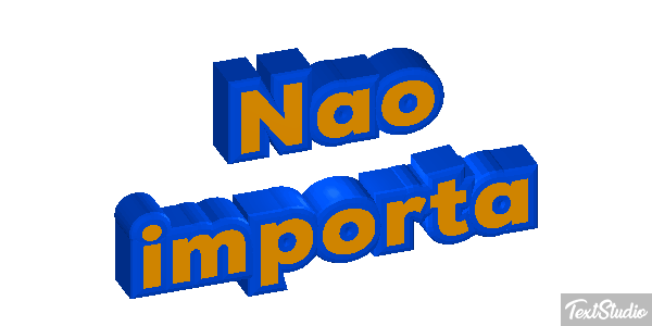 Não importa Efeito do texto