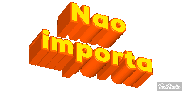 Não importa Efeito do texto