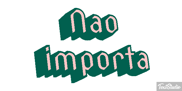 Não importa Efeito do texto