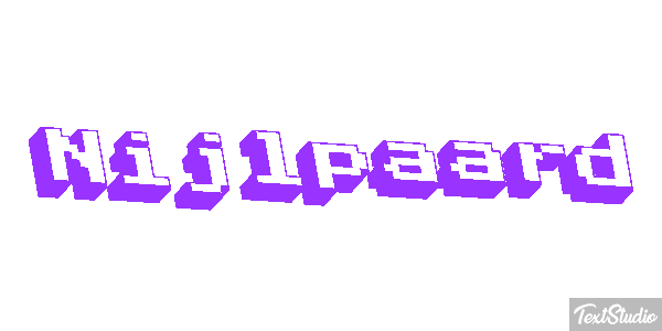 Nijlpaard Tekst effect