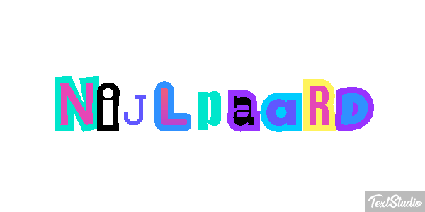 Nijlpaard Tekst effect