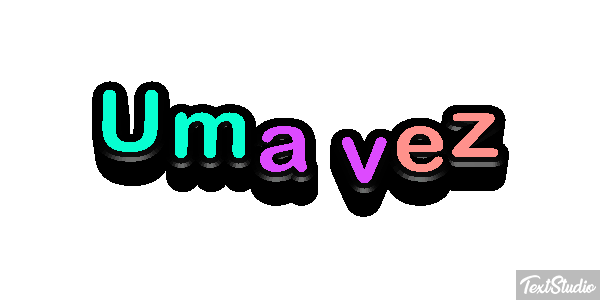 Uma vez Tekst effect