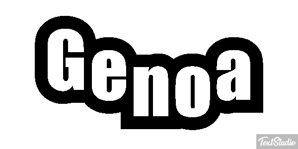 Genoa Efecto de texto