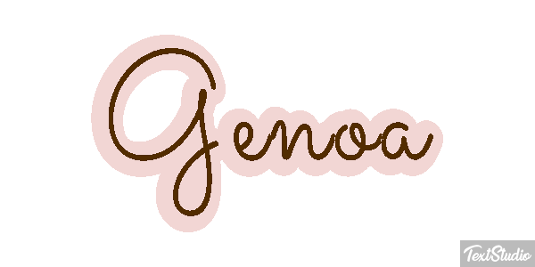 Genoa Efecto de texto