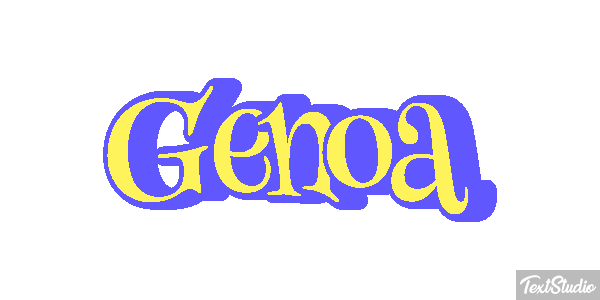 Genoa Efecto de texto