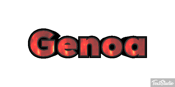 Genoa Efecto de texto