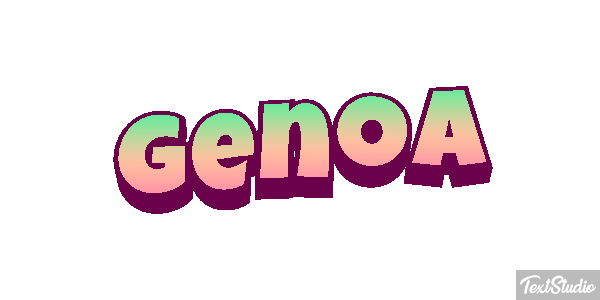 Genoa Efecto de texto