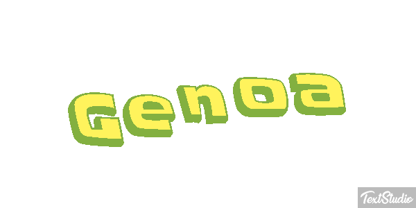 Genoa Efecto de texto