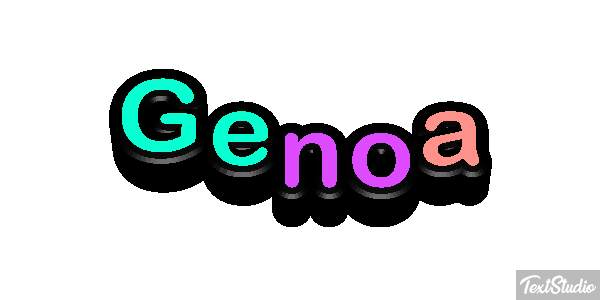 Genoa Efecto de texto