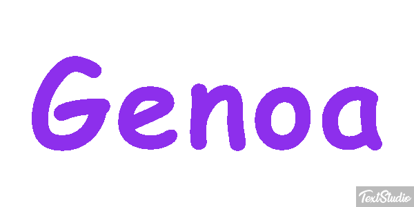 Genoa Efecto de texto