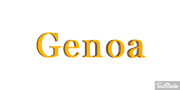 Genoa Efecto de texto