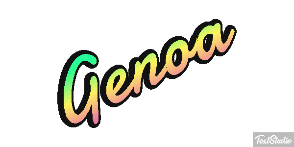 Genoa Efecto de texto