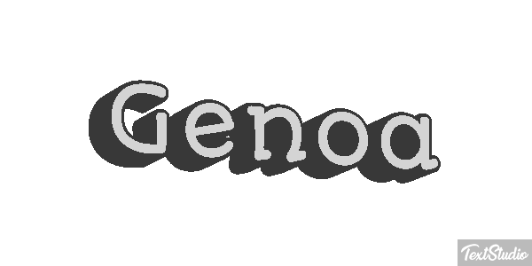 Genoa Efecto de texto