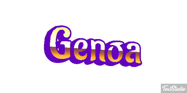 Genoa Efecto de texto