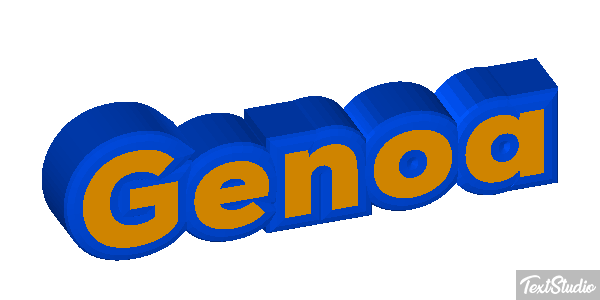 Genoa Efecto de texto