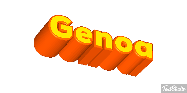 Genoa Efecto de texto