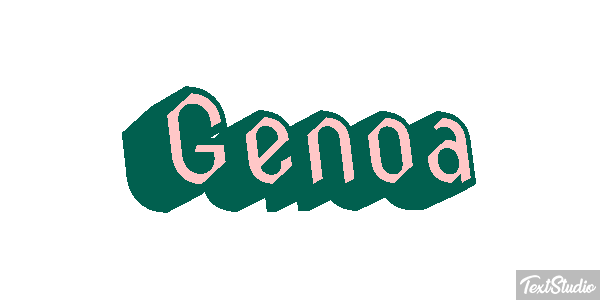 Genoa Efecto de texto