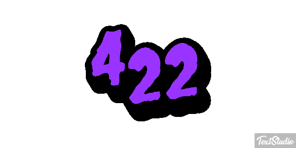 422 Text effect